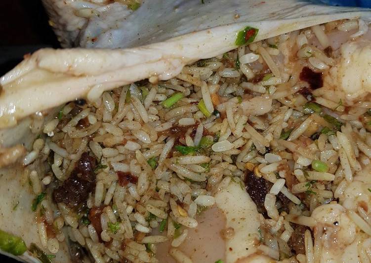 دجاج محشي بالرز