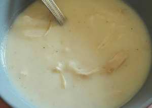 شوربة كريمة الدجاج من مطبخى