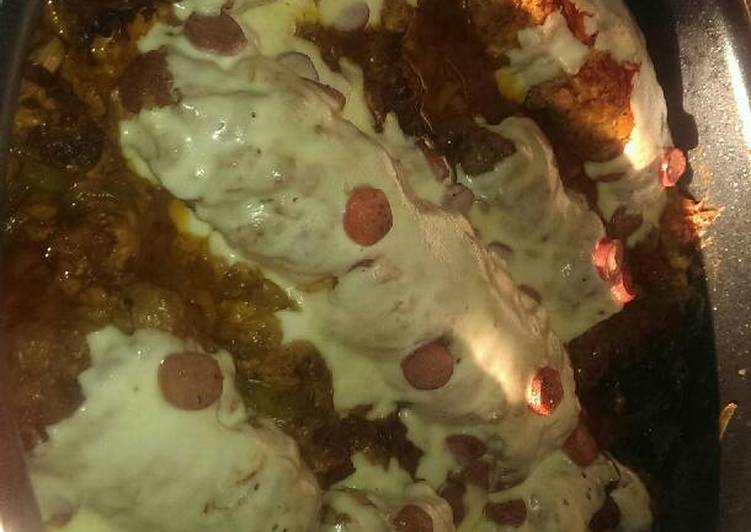 دجاج مسحب محشي