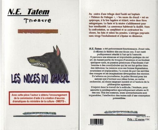 Les noces du chacal de Nacereddine Tatem, (Théâtre) - Éditions Argothème, Paris 2005