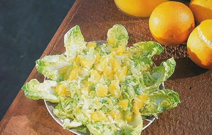 SALADE DE LAITUE A L'ORANGE
