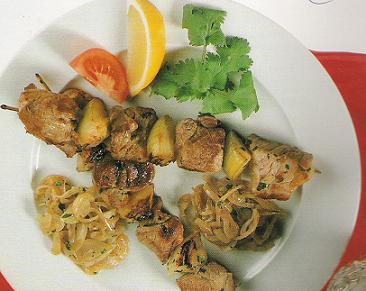 BROCHETTES DE MOUTON A LA CORIANDRE