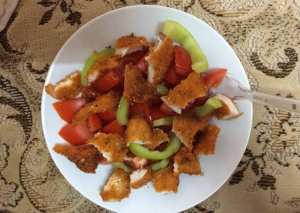 صدر دجاج مقلي