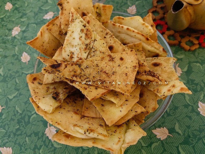 Galettes de pain syrien aux herbes fines