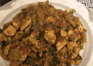 كواج مكعبات الدجاج بحبة البركة والجوز 👌