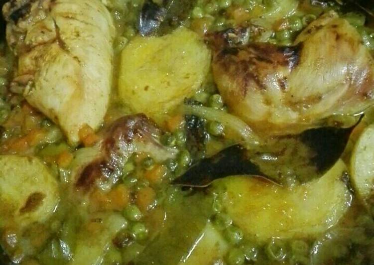 صينية الدجاج مع البطاطا😋