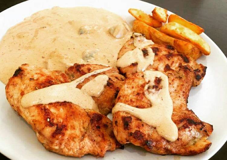 ستيك جاج بالروز ماري وكريمة الفطر