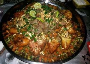 قوزي دجاج ولحمه