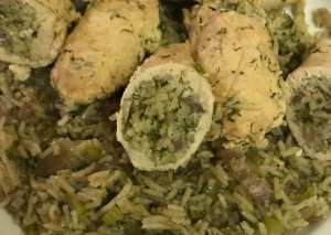 صدور دجاج محشية