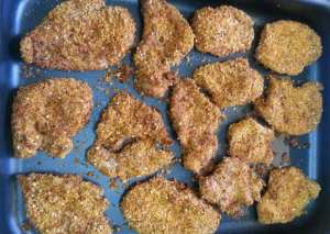 اسكالوب الدجاج مشوي بالفرن