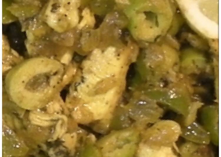 الدجاج بلخلطه الخظراء