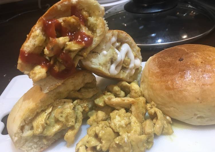 شاورما دجاج بالمايونيز سهلة وسريعة التحضير 😋👍🏻