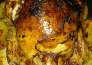 فراخ محشية ارز