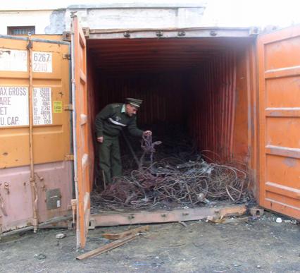 استرجاع 1.5 طن من النحاس كان موجها للتصدير                                    غرداية