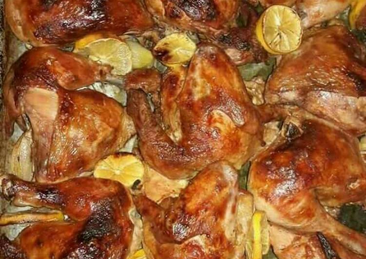 دجاج محمر بالليمون