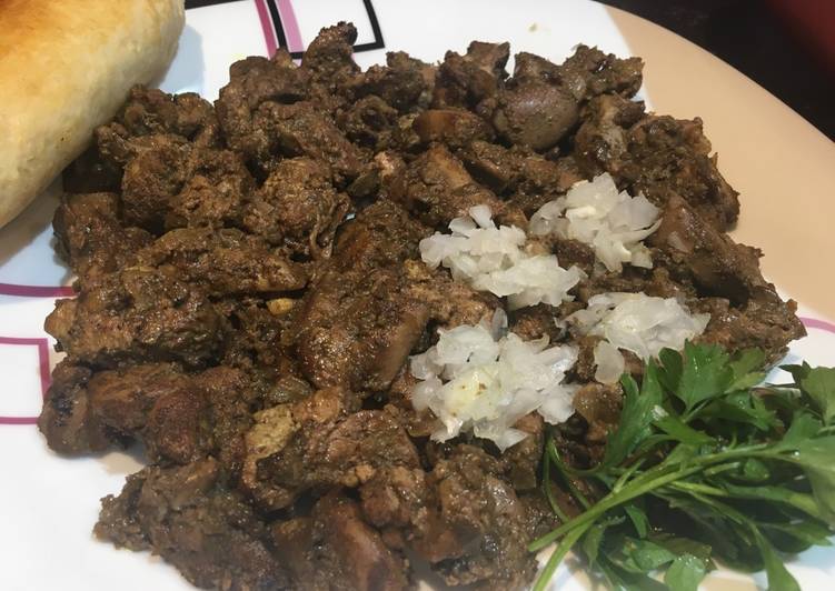 كبدة الدجاج بالطريقة الروسية