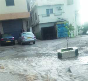 En quelques minutes seulement: Inondations à Tlemcen