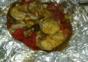 دجاج في الفرن