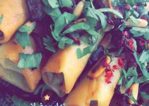 مسخن دجاج 🍗بسبرنق رول