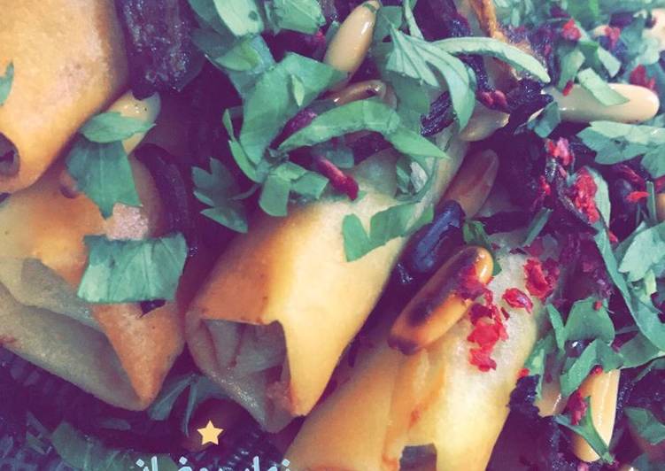 مسخن دجاج 🍗بسبرنق رول