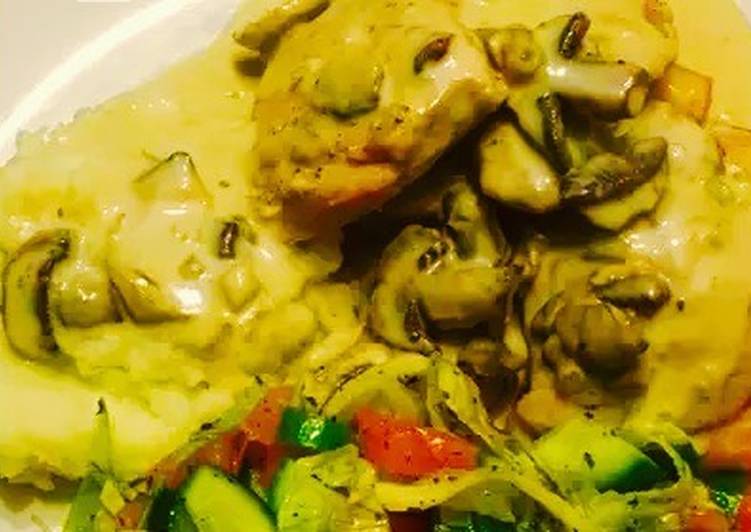 فطر مع الدجاج