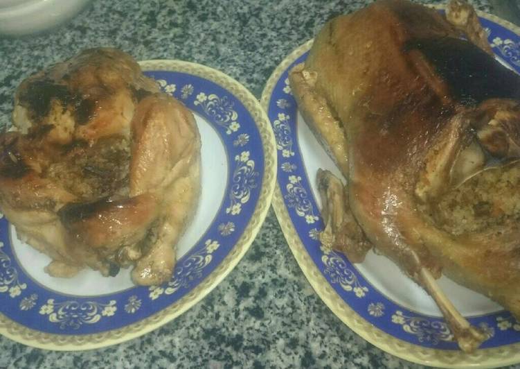 طريقه البط والفراخ المحشيه كبدوقوانص ورز