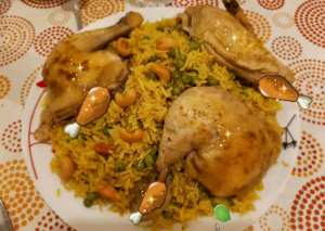 رز ببازيلا مع الدجاج🍗🥗