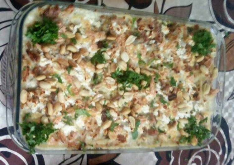 معكرونه الدجاج بالبشاميل