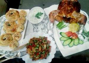 دجاج بالقناني