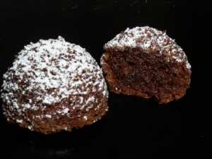 Boules de noix de coco au chocolat noir