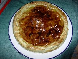 Tourte chocolat pommes bananes