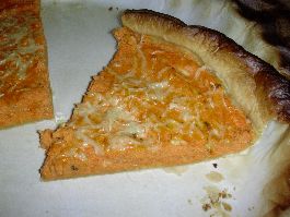 Tarte à la courge et au gruyère