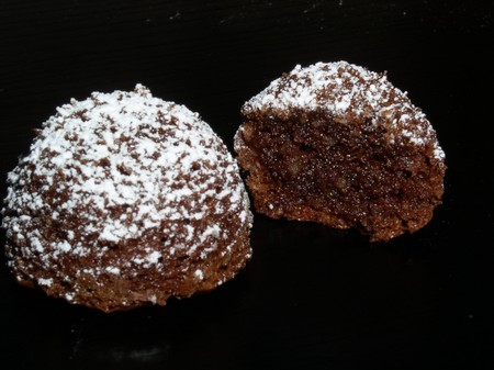 Boules de noix de coco au chocolat noir