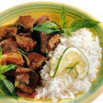 SAUTE D'AGNEAU AU GINGEMBRE