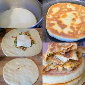 Bouchiar pain farci à la viande haché