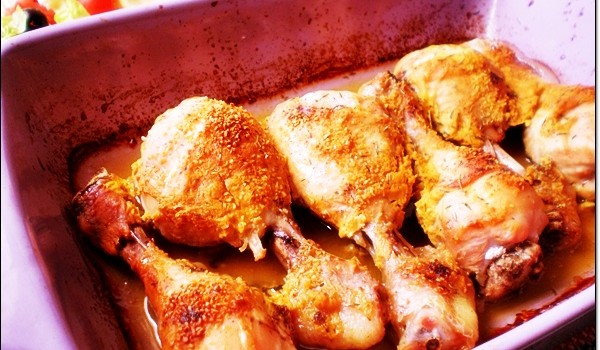 pilon de poulet à la moutarde (Recette facile)