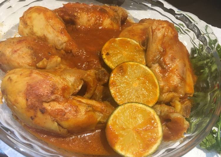 دجاج محمر ببرش البصل