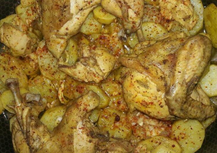 فروج ع بطاطا