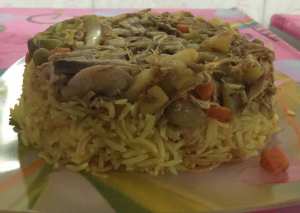 فاهيتا الدجاج على الرز