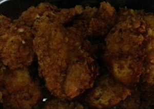 كريسبي دجاج مع رقائق الذرة