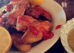 اجنحة دجاج مقليه