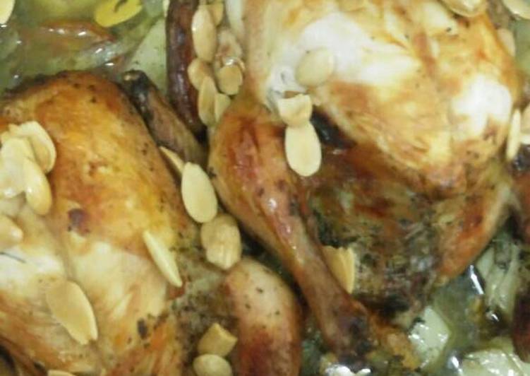 دجاج محشي بلقوانص ورز مصري