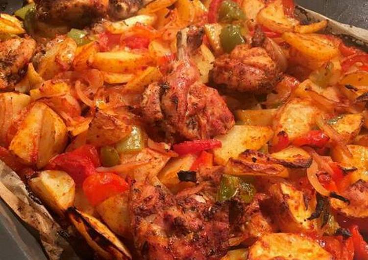 صينية بطاطا بالدجاج