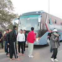 أنصار سعيدة يهشمون حافلة أواسط اتحاد العاصمة