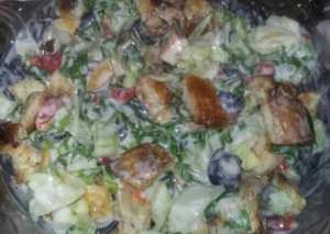 سلطة الخس والدجاج🍗