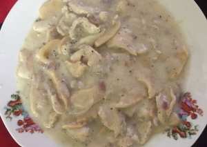 شرايح الفراخ بالمشروم والوايت صوص 😍