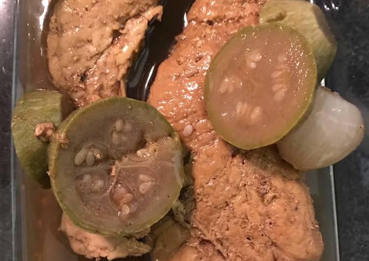 دجاج حبش بالخضار