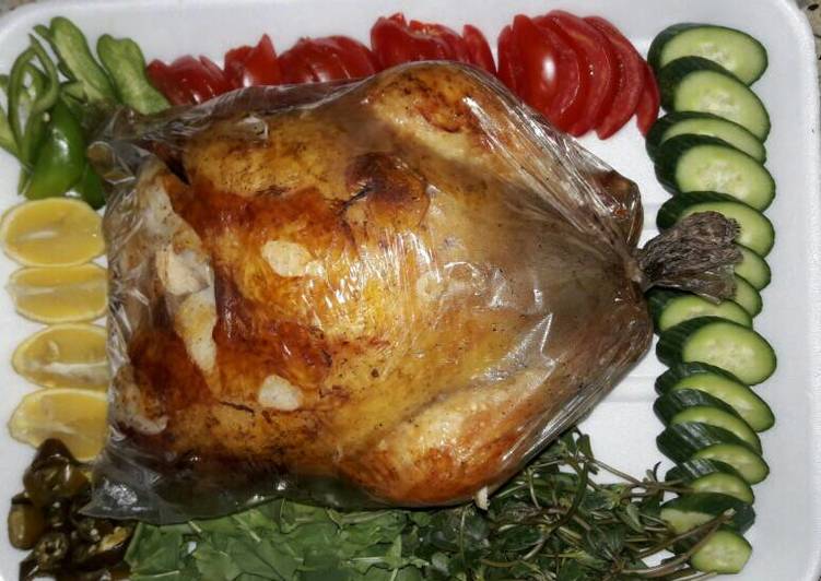 دجاج محشي بارز ابيض