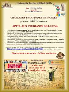 Seconde édition du CHALLENGE STARTUPPER DE L'ANNÉE