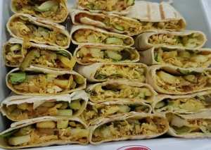 سندويشات الدجاج مع الكريما